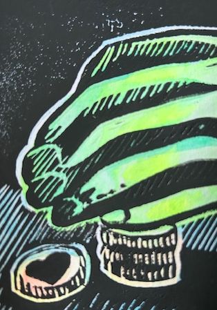 A hand guarding a stack of coins.