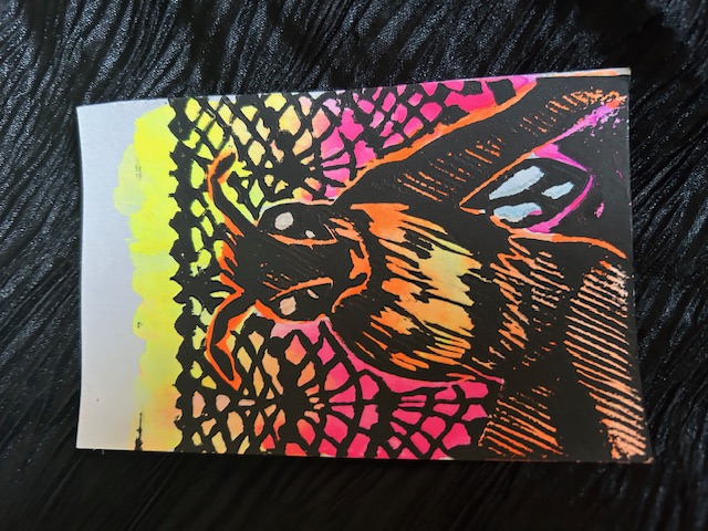 The Empress, a bee relaxing in luxury.