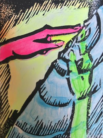 Temperance, a hand reaching out to touch a reflective surface and cast ripples across it.